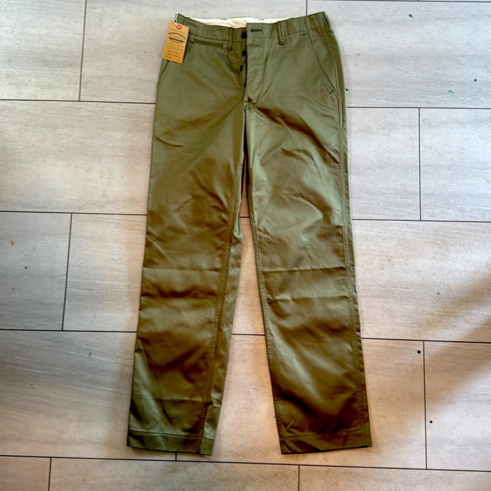 Warehouse duck digger 1082 chinos-green